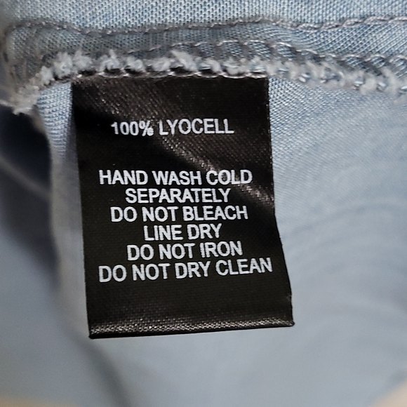 Lulu's Light Blue Chambray Off-the-Shoulder Dress "Standout Style" - Picture 7 of 8